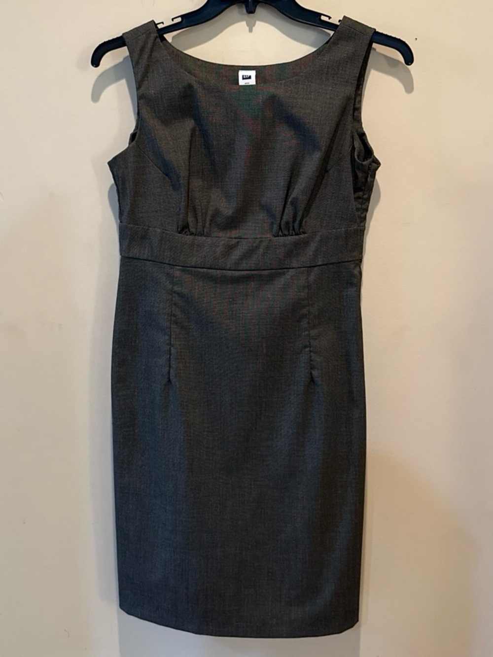 Classic Sheath Dress in Charcoal Gray